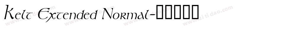 Kelt Extended Normal字体转换